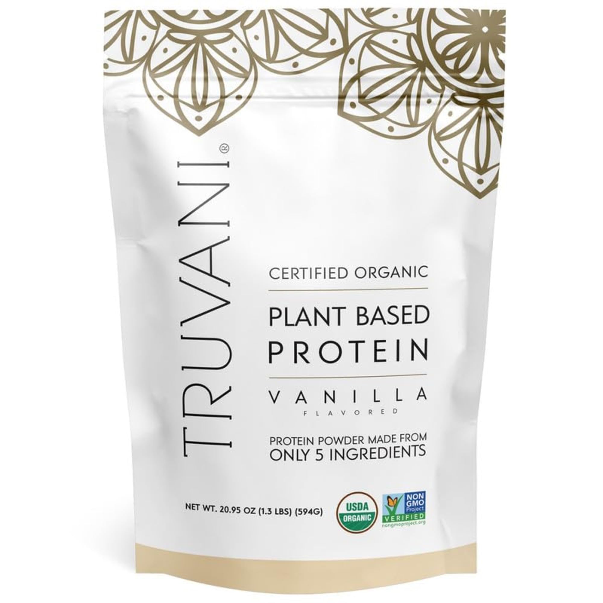Truvani Vegan Pea Protein Powder - Plant-Based Protein

