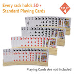 Plusvivo Solid Wood Curved Card Holders for Playing Cards

