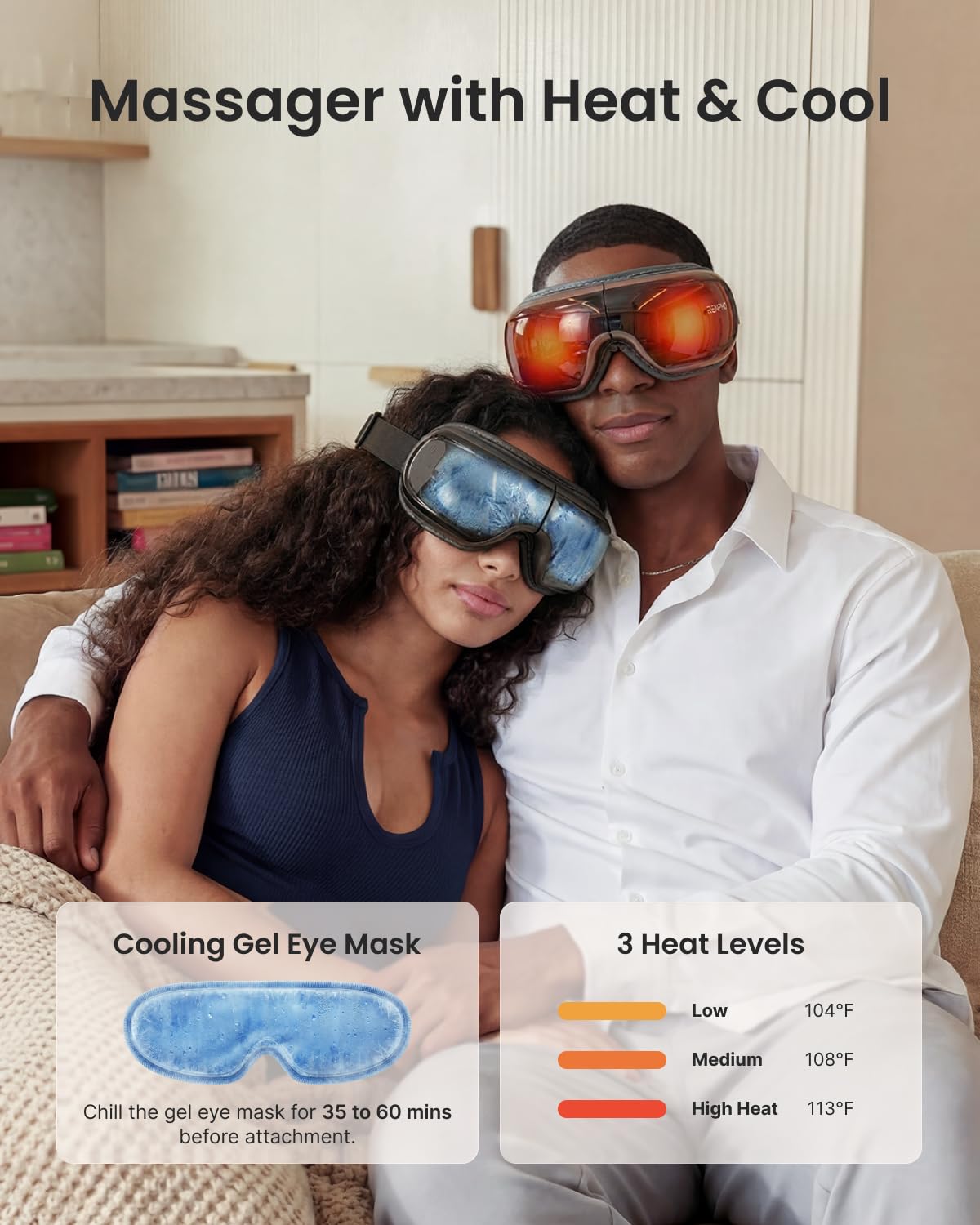 RENPHO Eye Massager with Heat and Cooling | Voice Control

