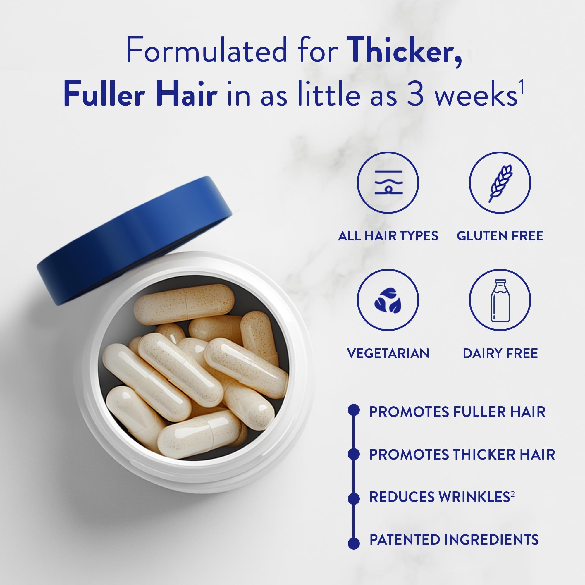Routine Wellness Hair Growth Supplement Biotin and Nutrients

