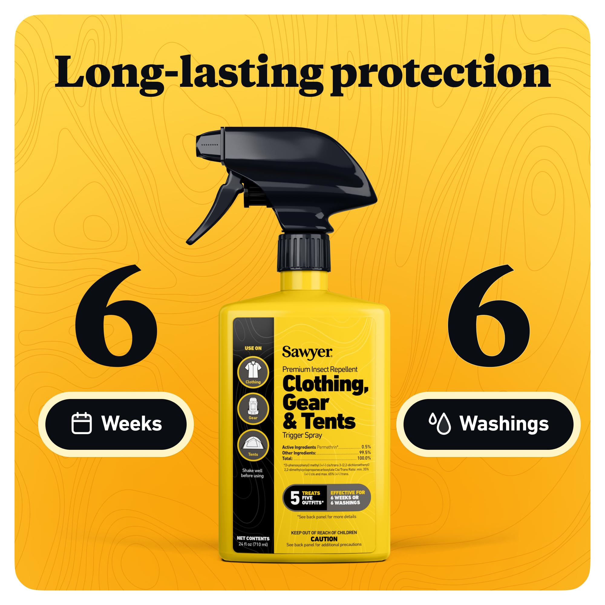 Sawyer Permethrin Insect Repellent for Clothing & Tents

