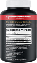 Qunol Ultra CoQ10 Softgels Water- and Fat-Soluble Antioxidant


