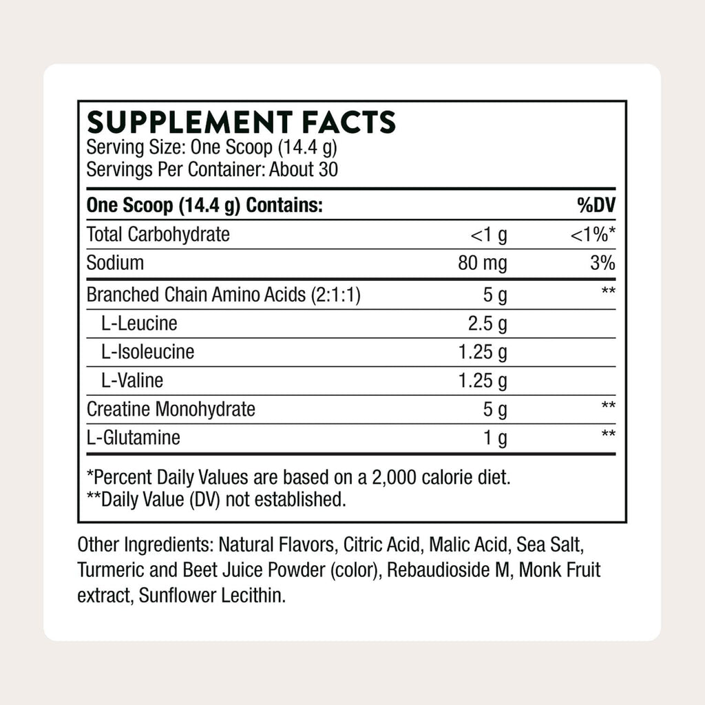 Thorne Creatine + BCAAs Powder | Muscle Support

