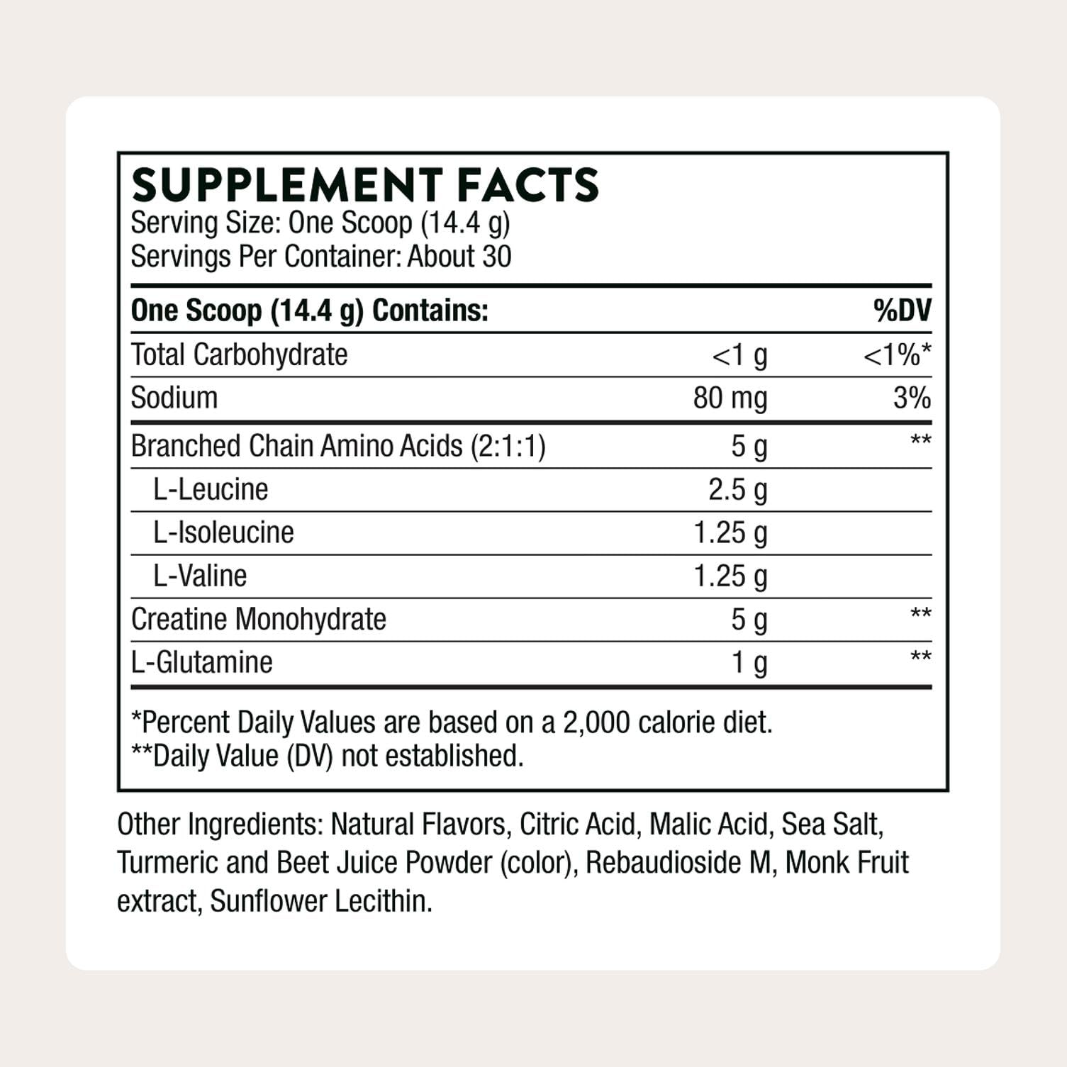 Thorne Creatine + BCAAs Powder | Muscle Support

