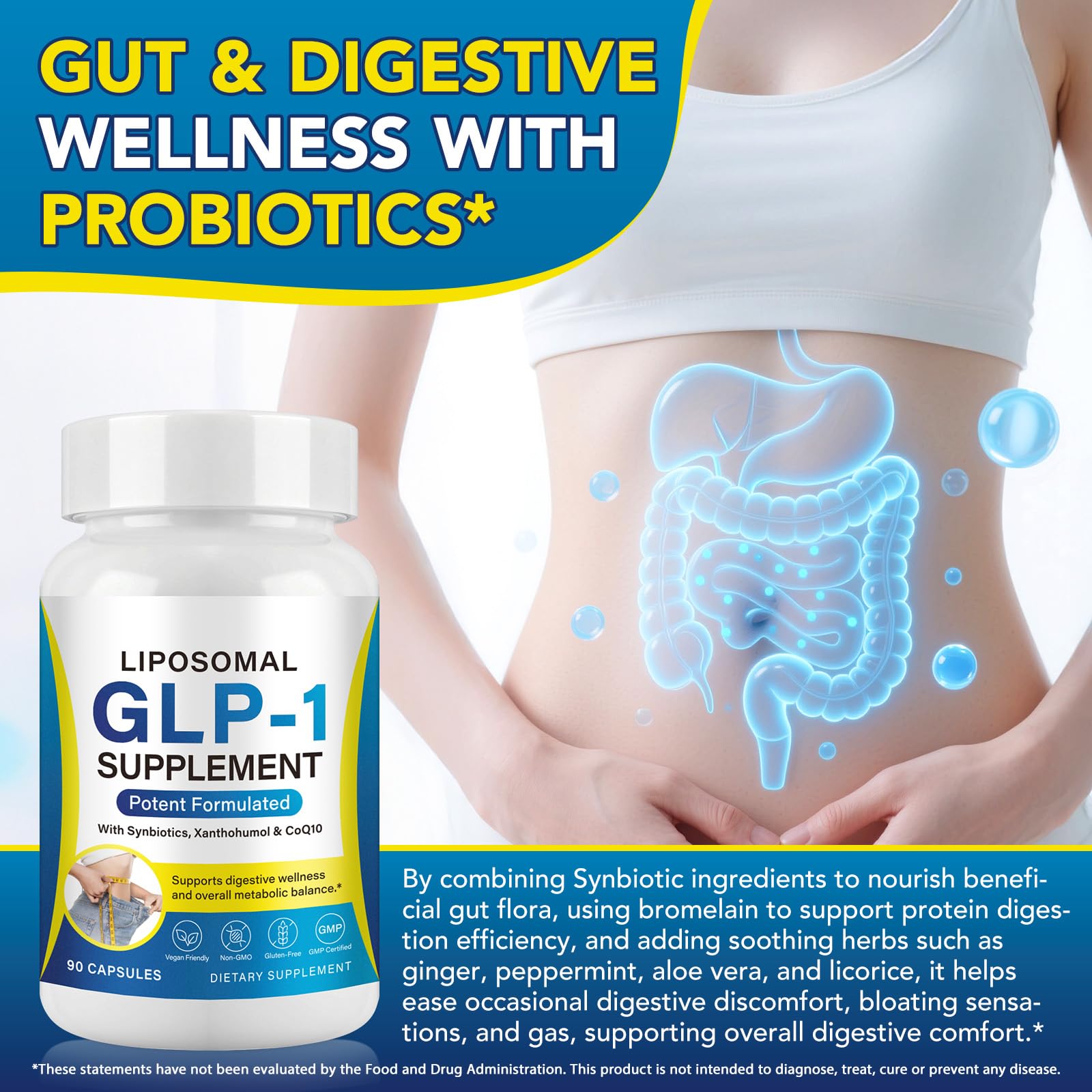 asusxcli GLP-1 Synbiotic Supplement for Metabolic Health

