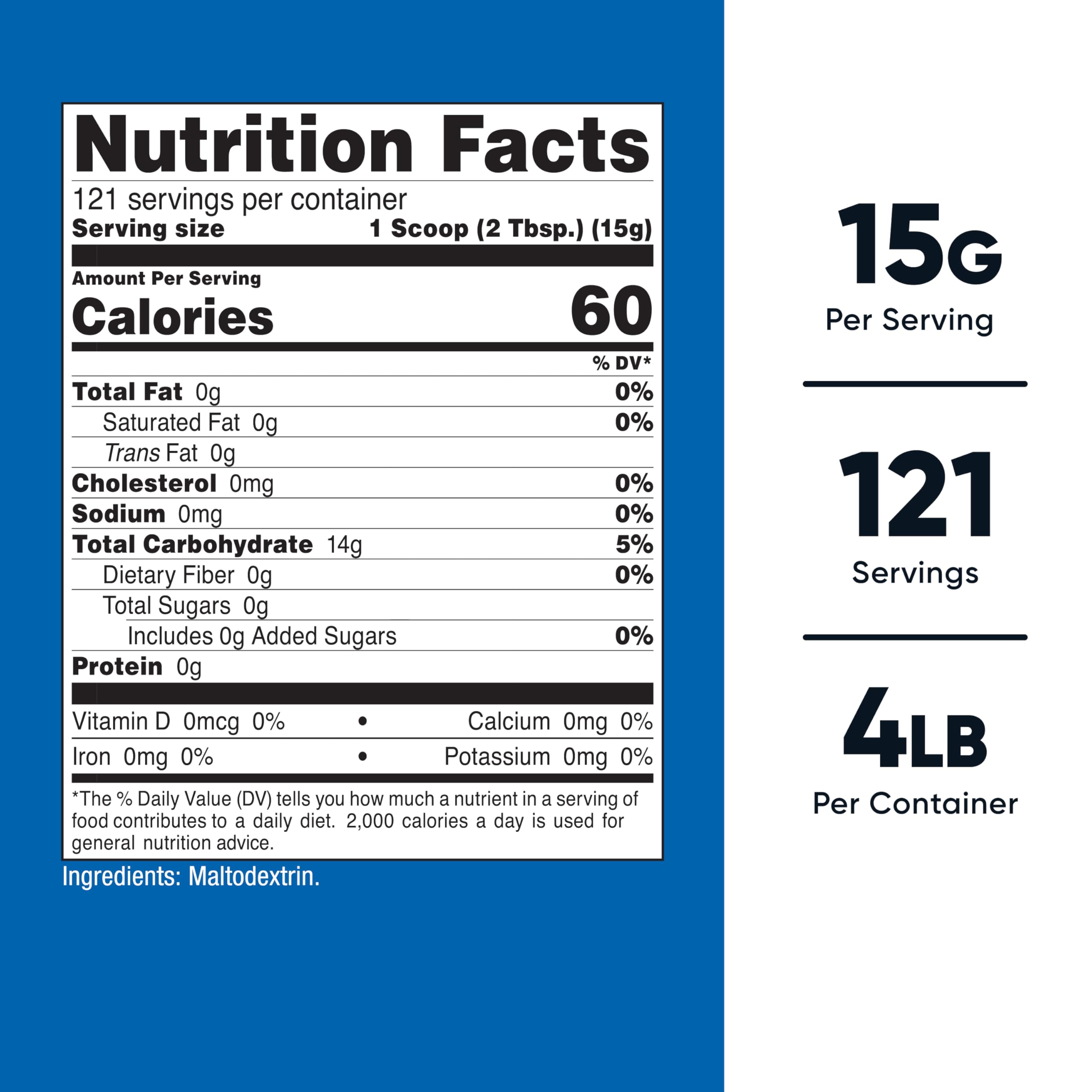 Nutricost Maltodextrin Powder Gluten Free Non-GMO

