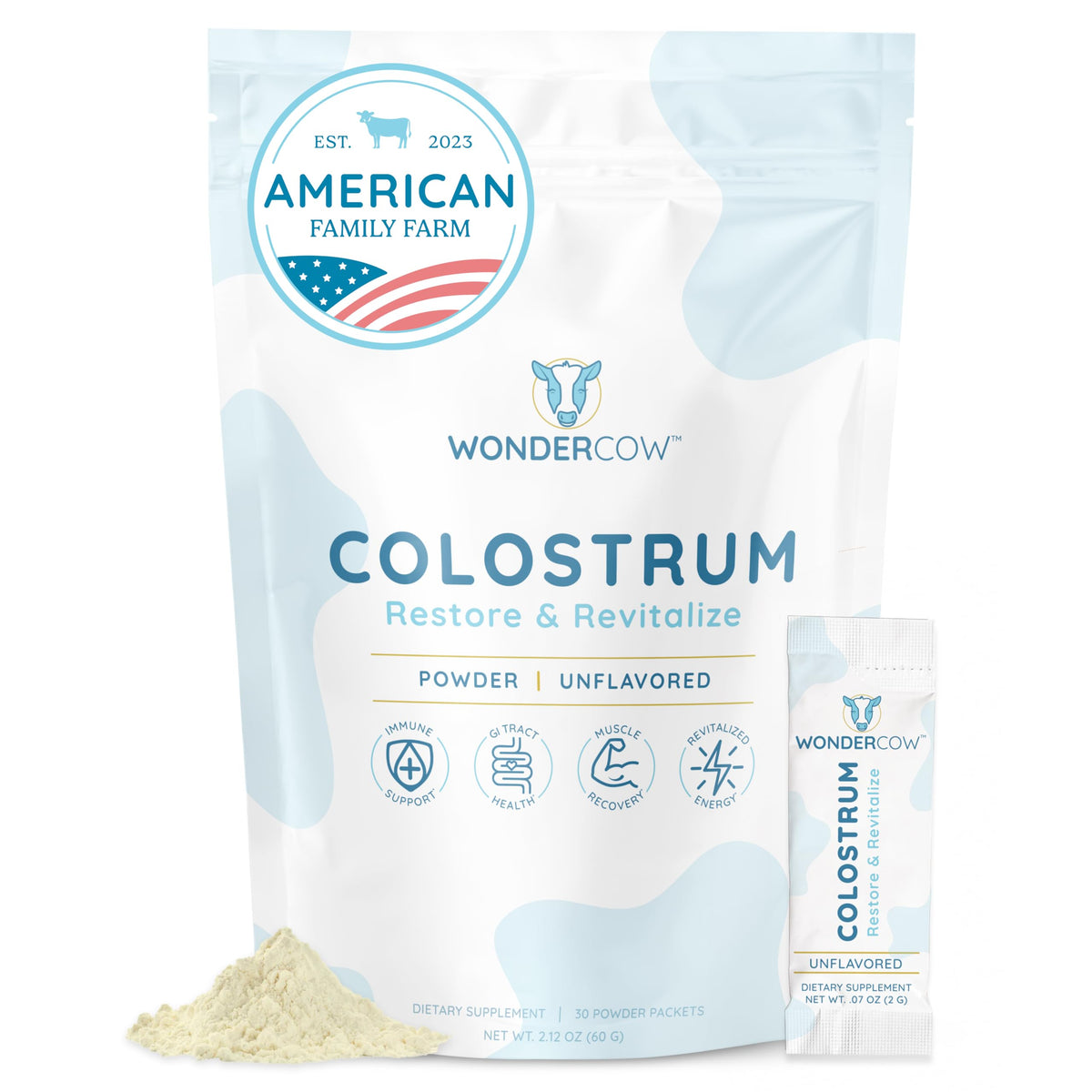 WonderCow Colostrum Powder for Gut Health and Wellness