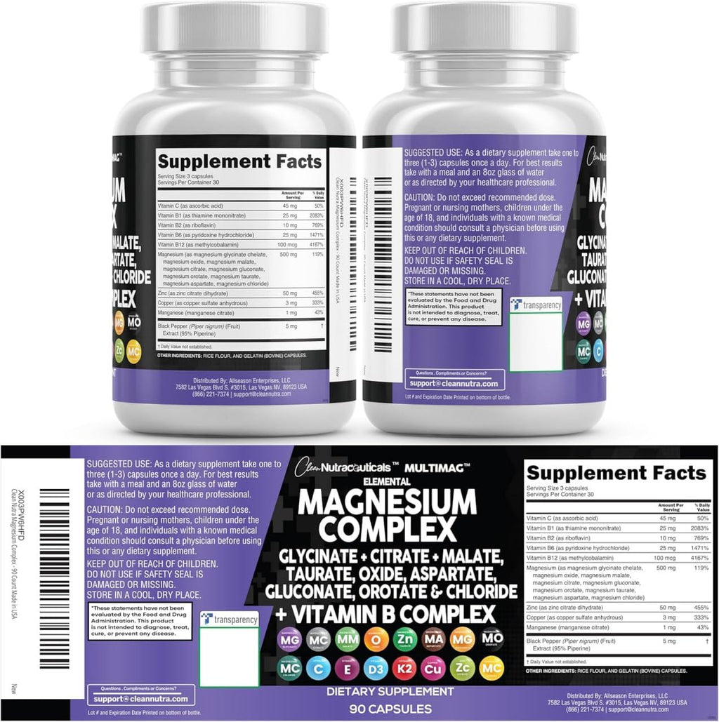 Magnesium Complex by Clean Nutraceuticals

