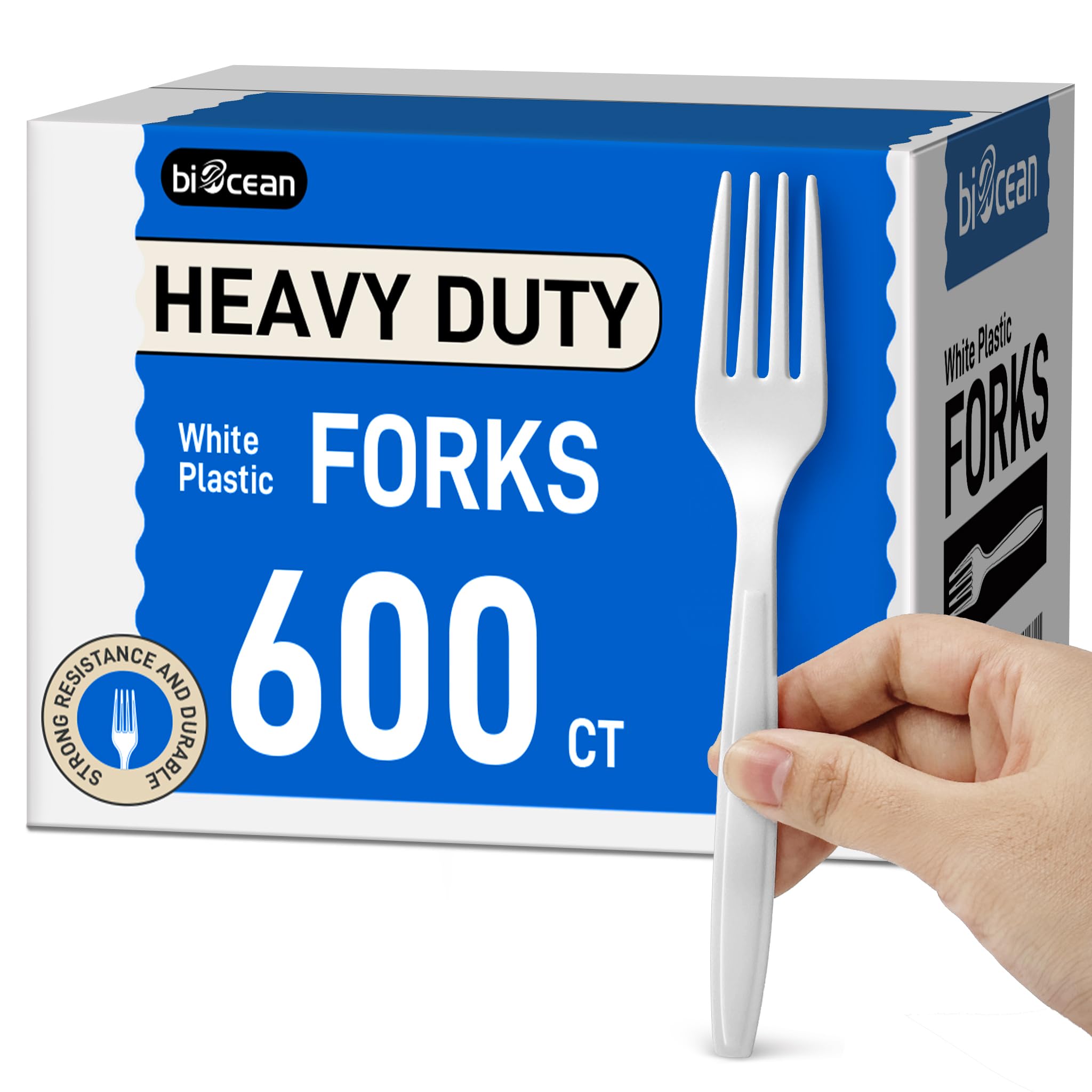 Disposable Plastic Cutlery Set - Heavy-Duty Forks & Spoons

