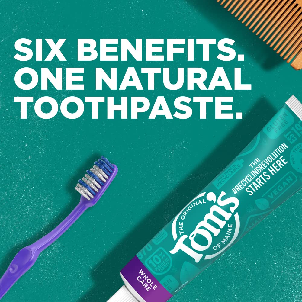 Tom's of Maine Whole Care Natural Fluoride Toothpaste


