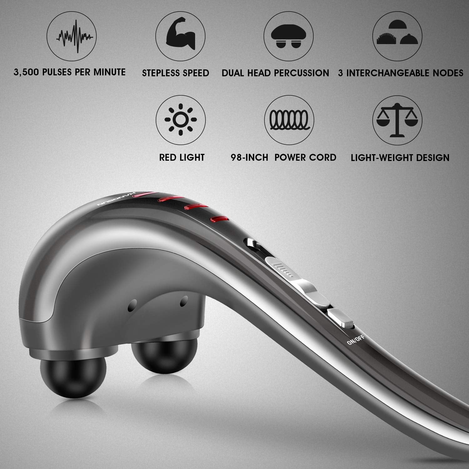 MG460 Handheld Percussion Massager HANGSUN - Deep Tissue


