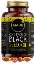 Maju Black Seed Oil Capsules - Cold Pressed 2% Thymoquinone, Turkish Nigella Sativa