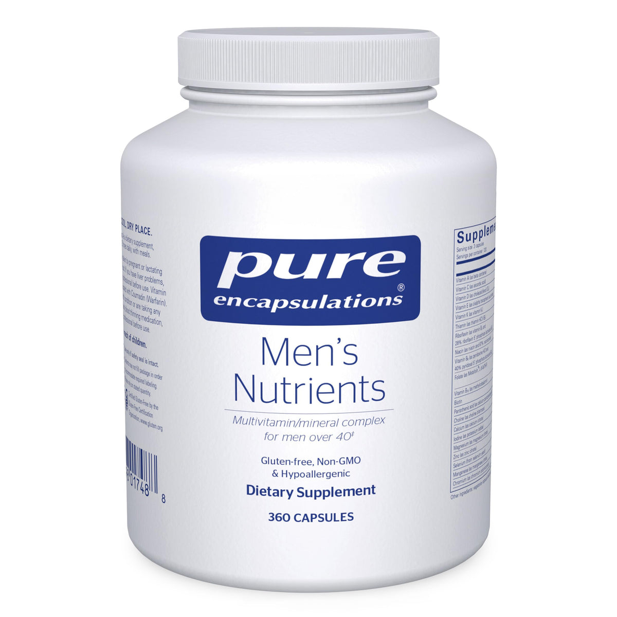 Pure Encapsulations Men's Nutrients Multivitamin Mineral
