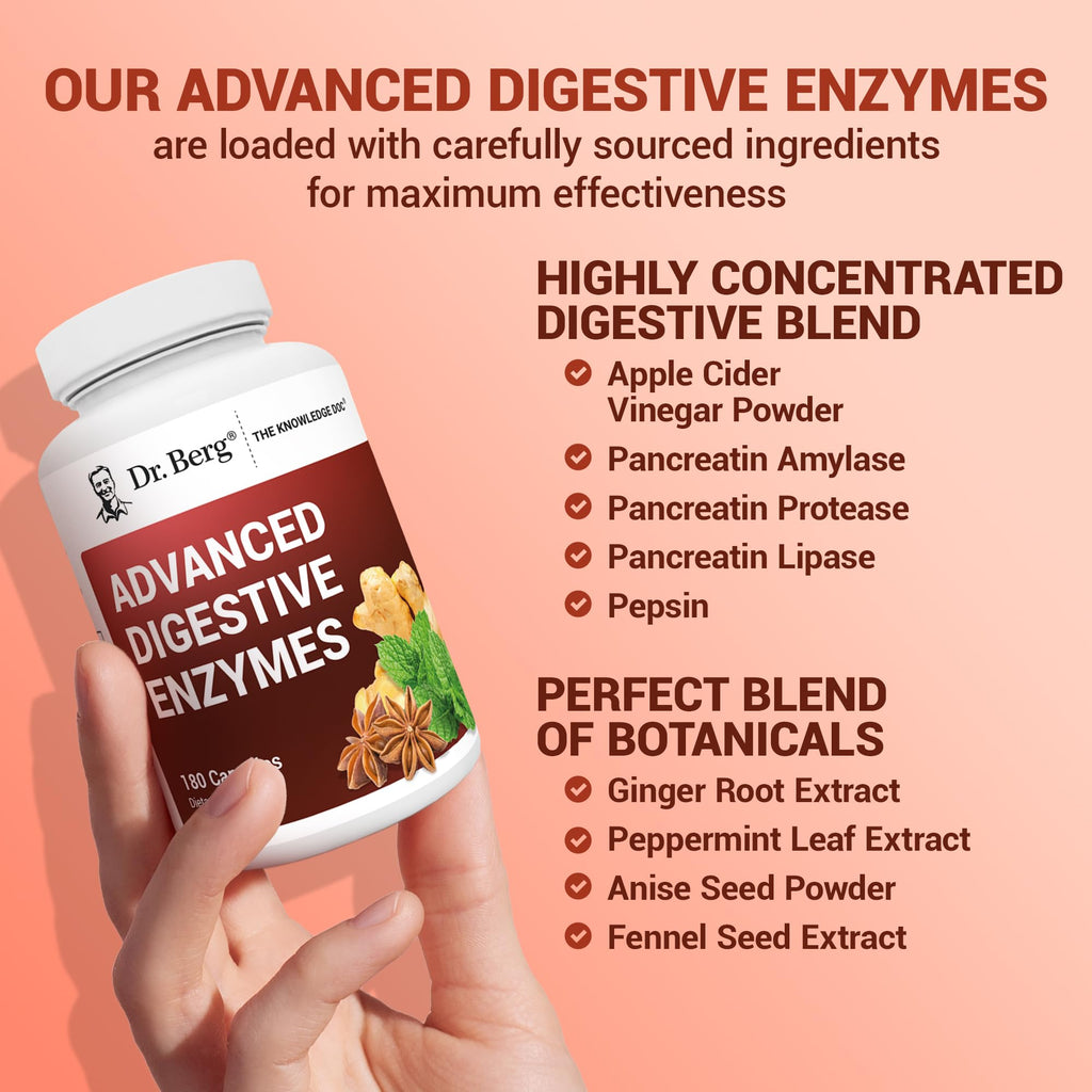 Dr. Berg Advanced Digestive Enzymes with Apple Cider Vinegar

