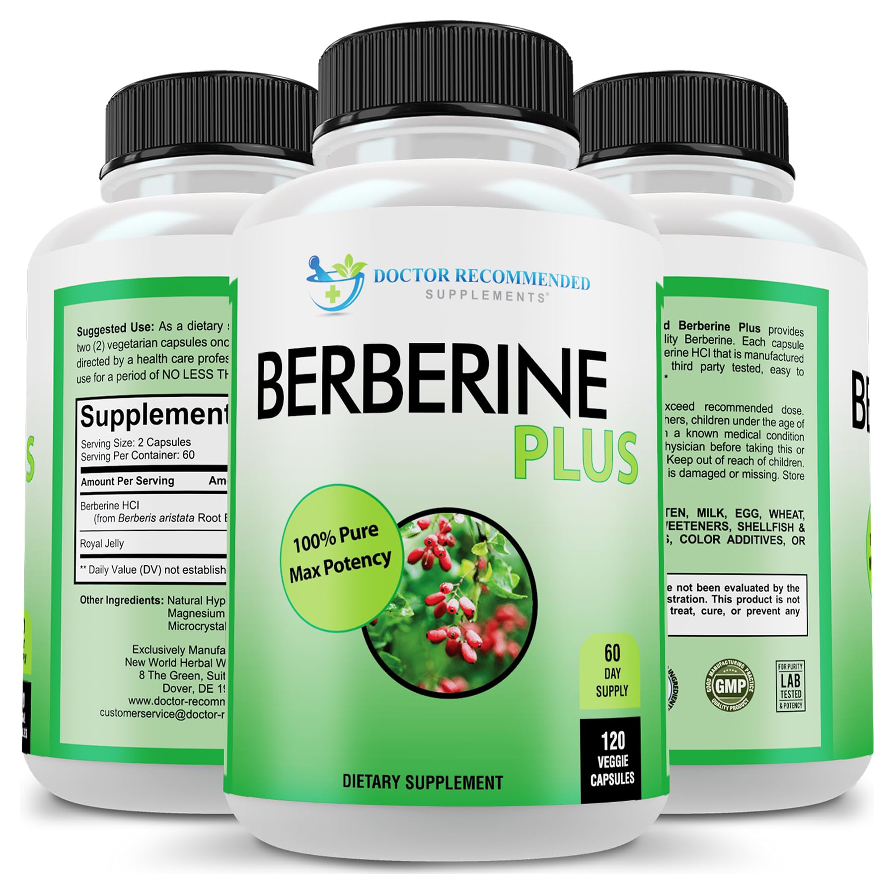 Doctor Recommended Berberine Supplement 1200mg

