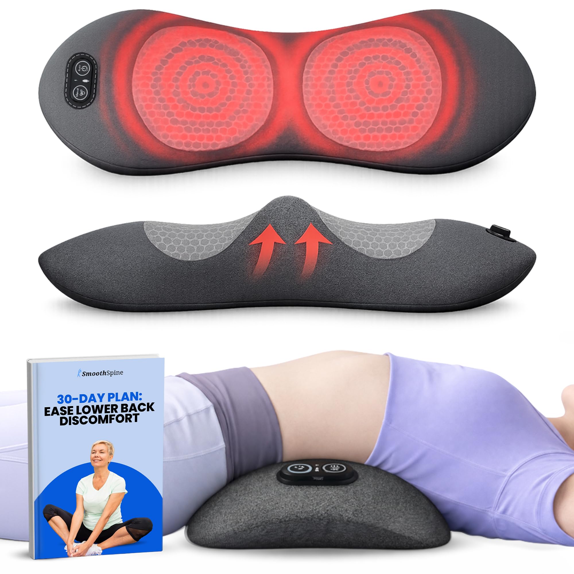 SmoothSpine Back Massager with Heat - Home Use

