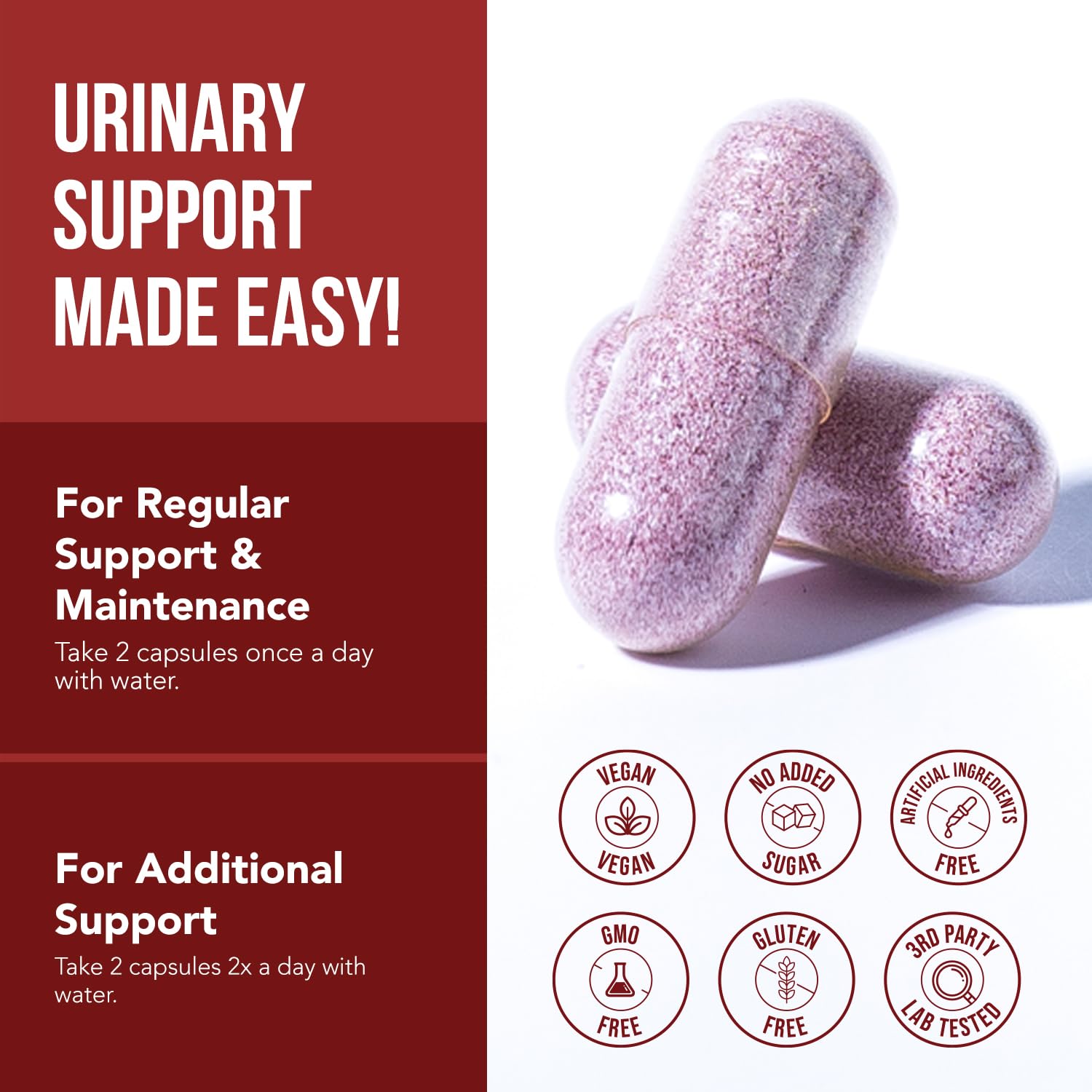 CranEaze Cranberry D-Mannose Urinary Tract Health Supplement

