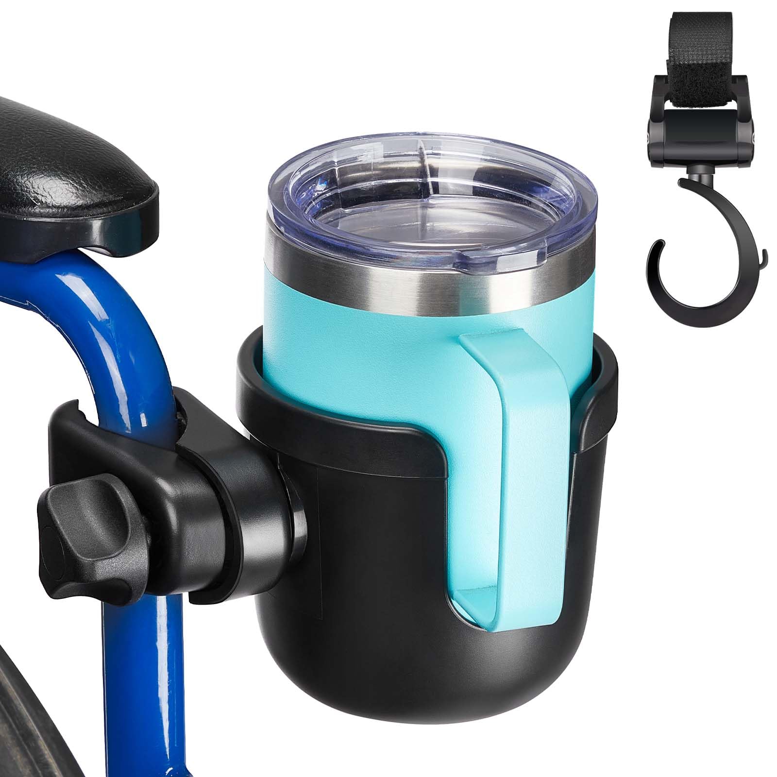 JOYTUTUS Wheelchair Cup Holder for Walker Stroller & Scooter

