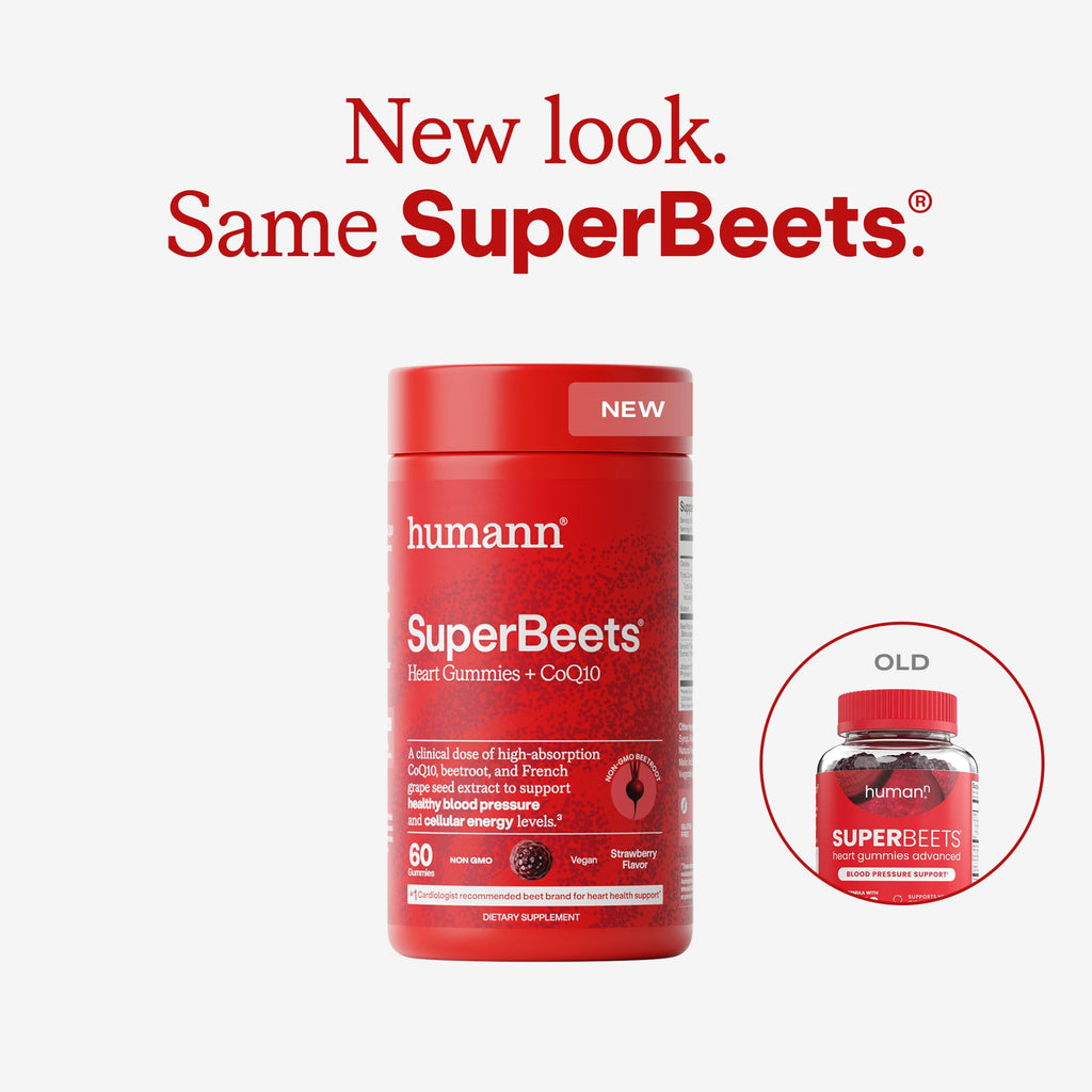 Humann SuperBeets Beetroot CoQ10 Grape Seed Gummies

