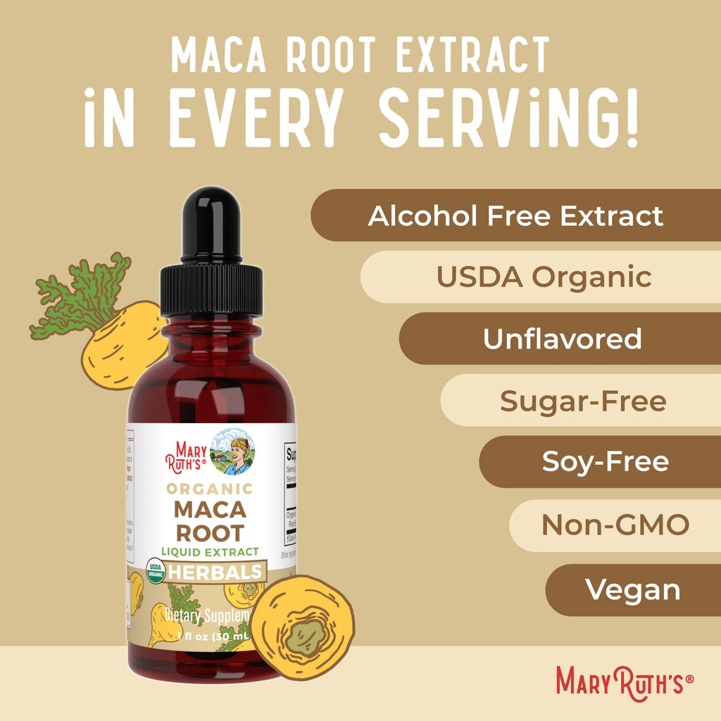 MaryRuth's Maca Root Liquid Drops Dietary Supplement


