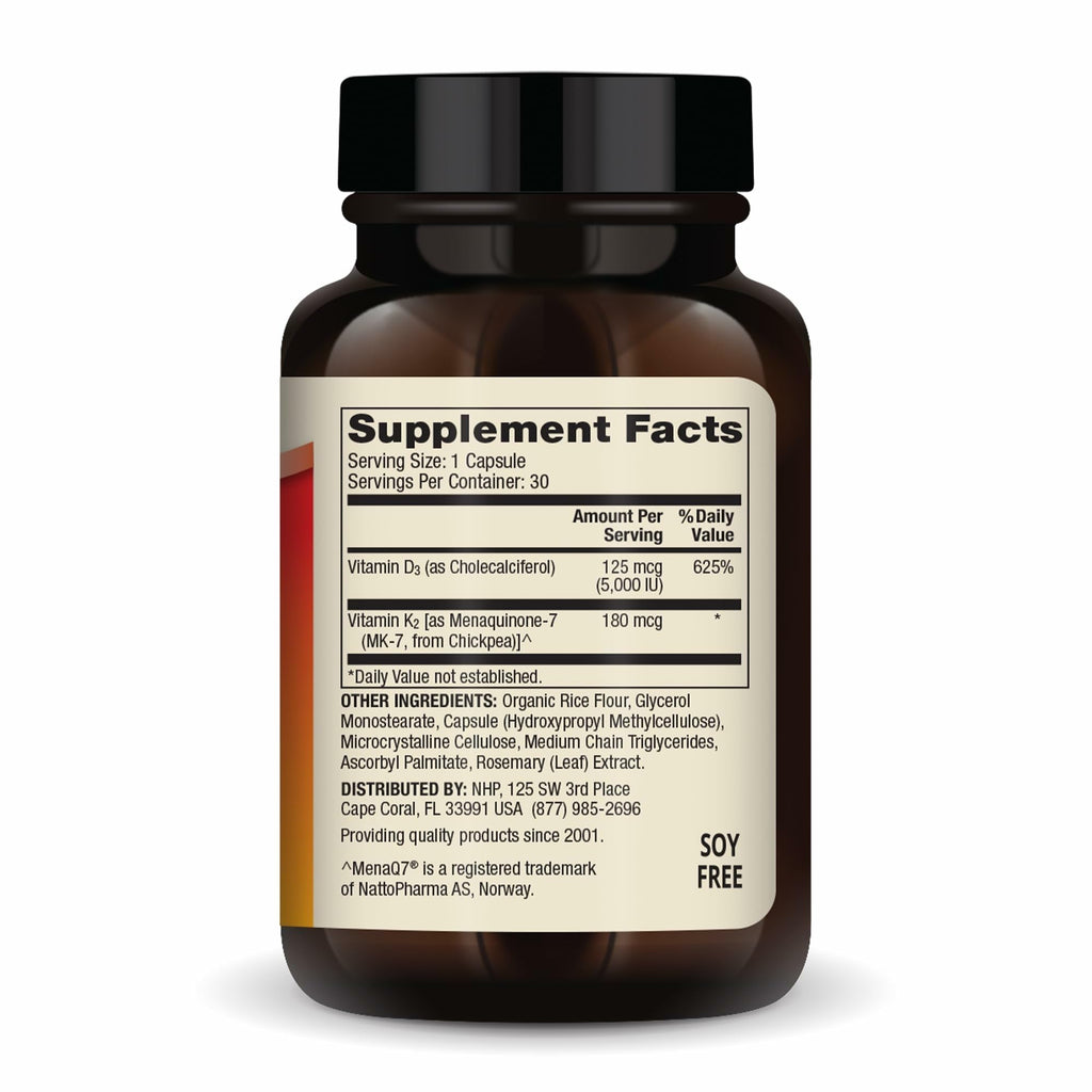 Dr. Mercola D3 & K2 Vitamin for Immune & Bone Support

