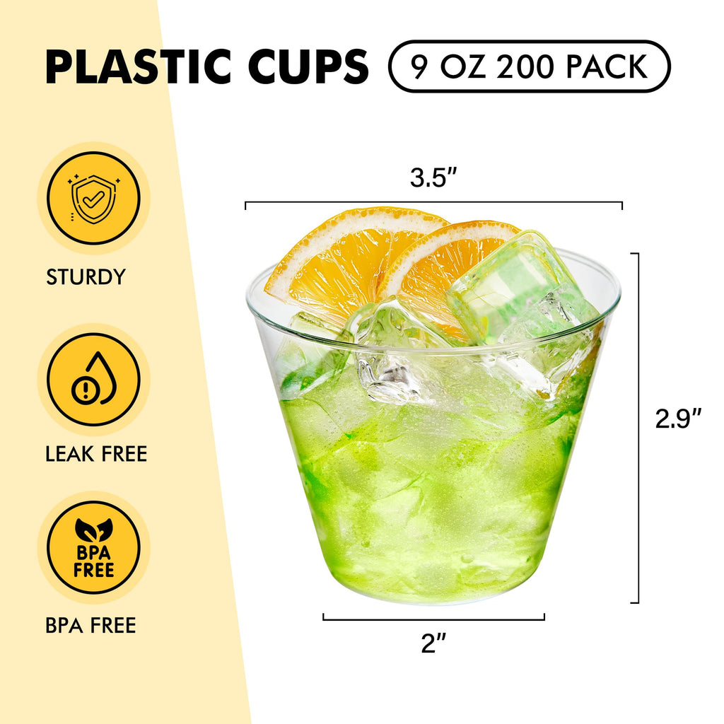RACETOP Disposable Plastic Cups for Parties

