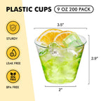RACETOP Disposable Plastic Cups for Parties

