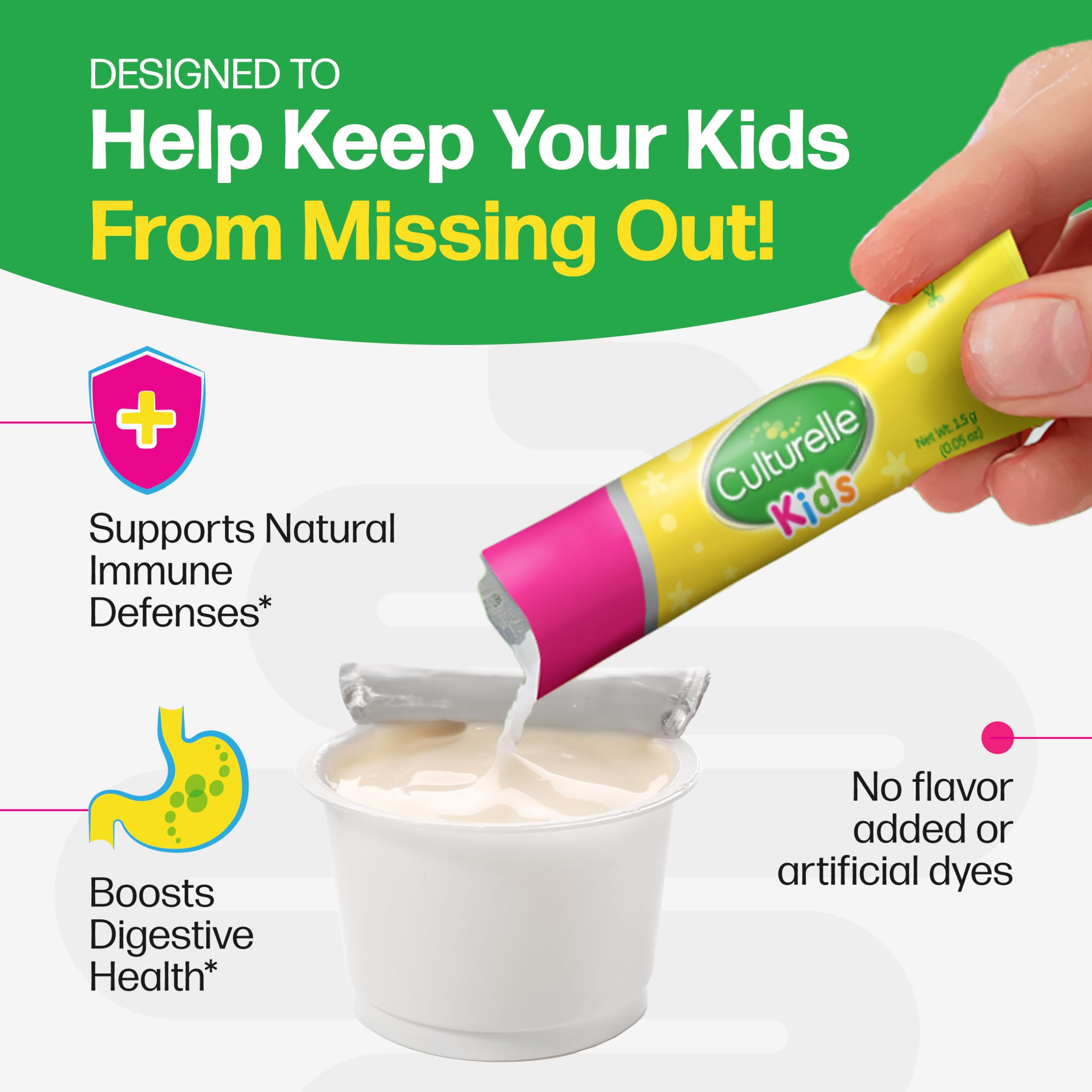 Culturelle Kids Daily Probiotic LGG 5 Billion CFUs

