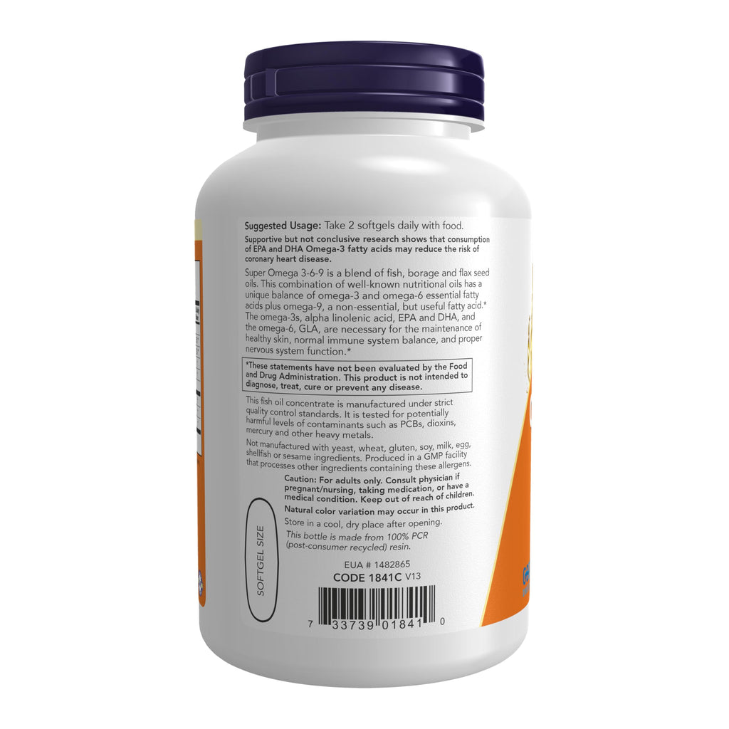 NOW Foods Super Omega 3-6-9 Softgels

