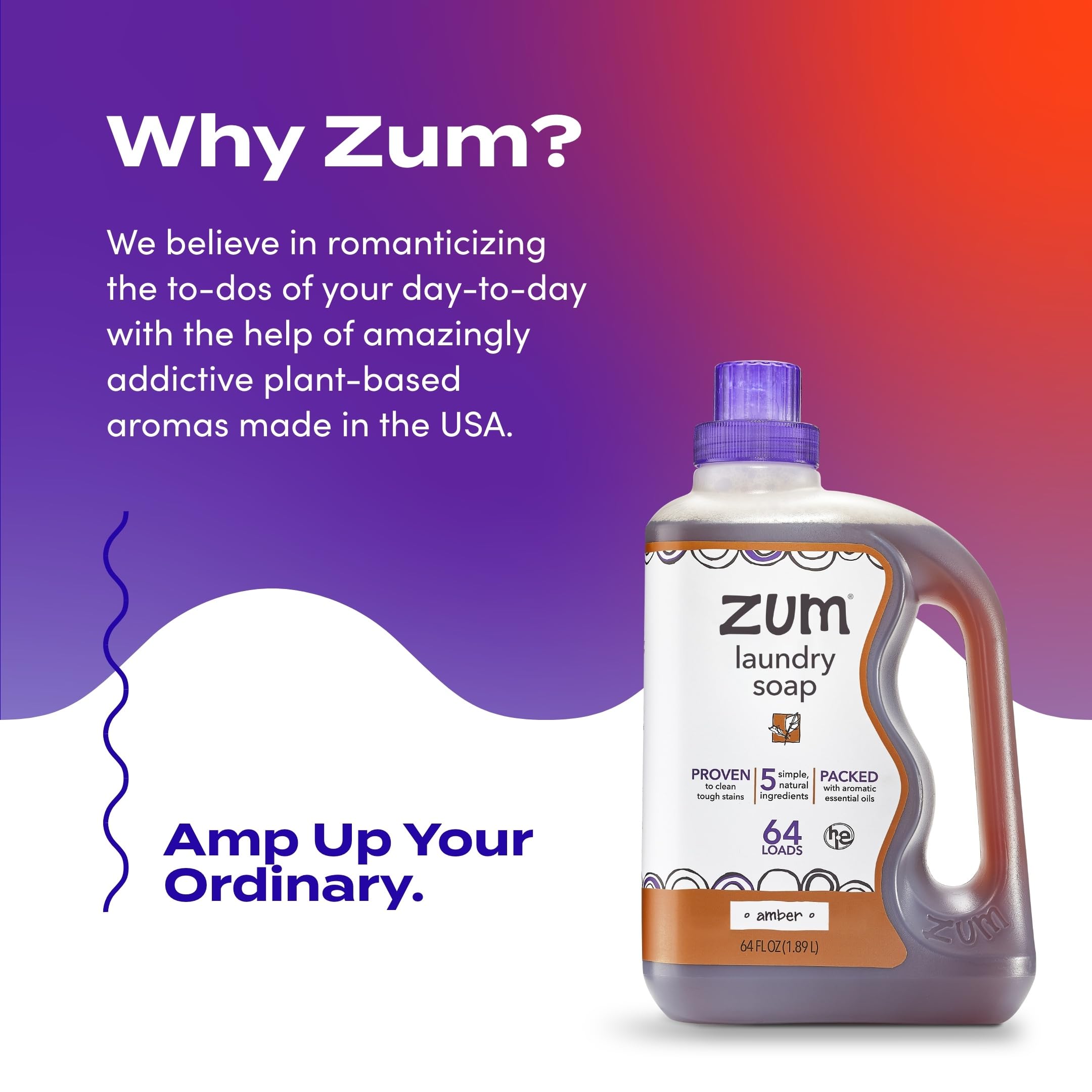 Indigo Wild Zum Clean Laundry Soap | Plant-Based Liquid

