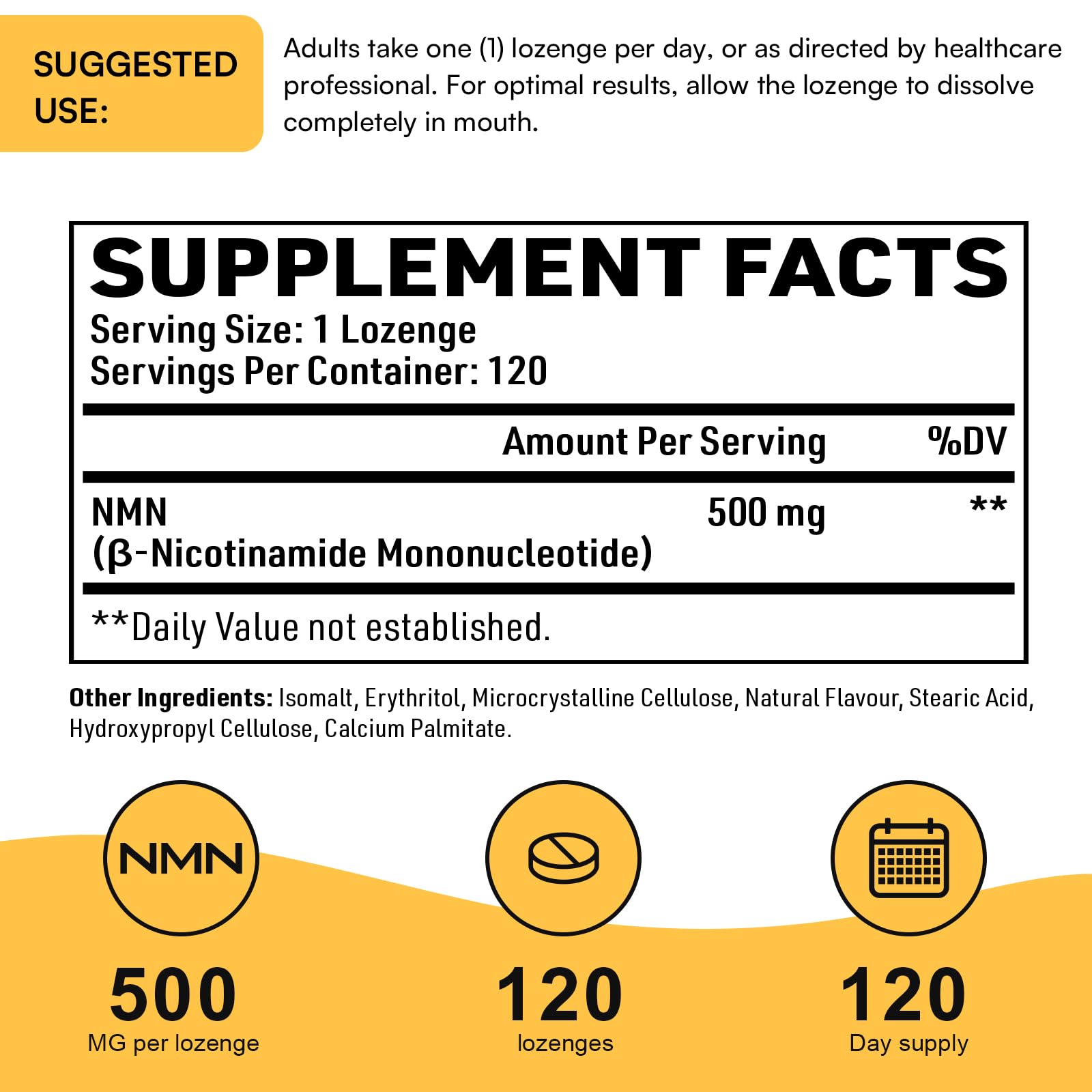 Enprotess Sublingual NMN 500mg Supplement | NAD Support

