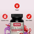 Jarrow Formulas Methyl B-12 & Folate Vitamin B9 & B12

