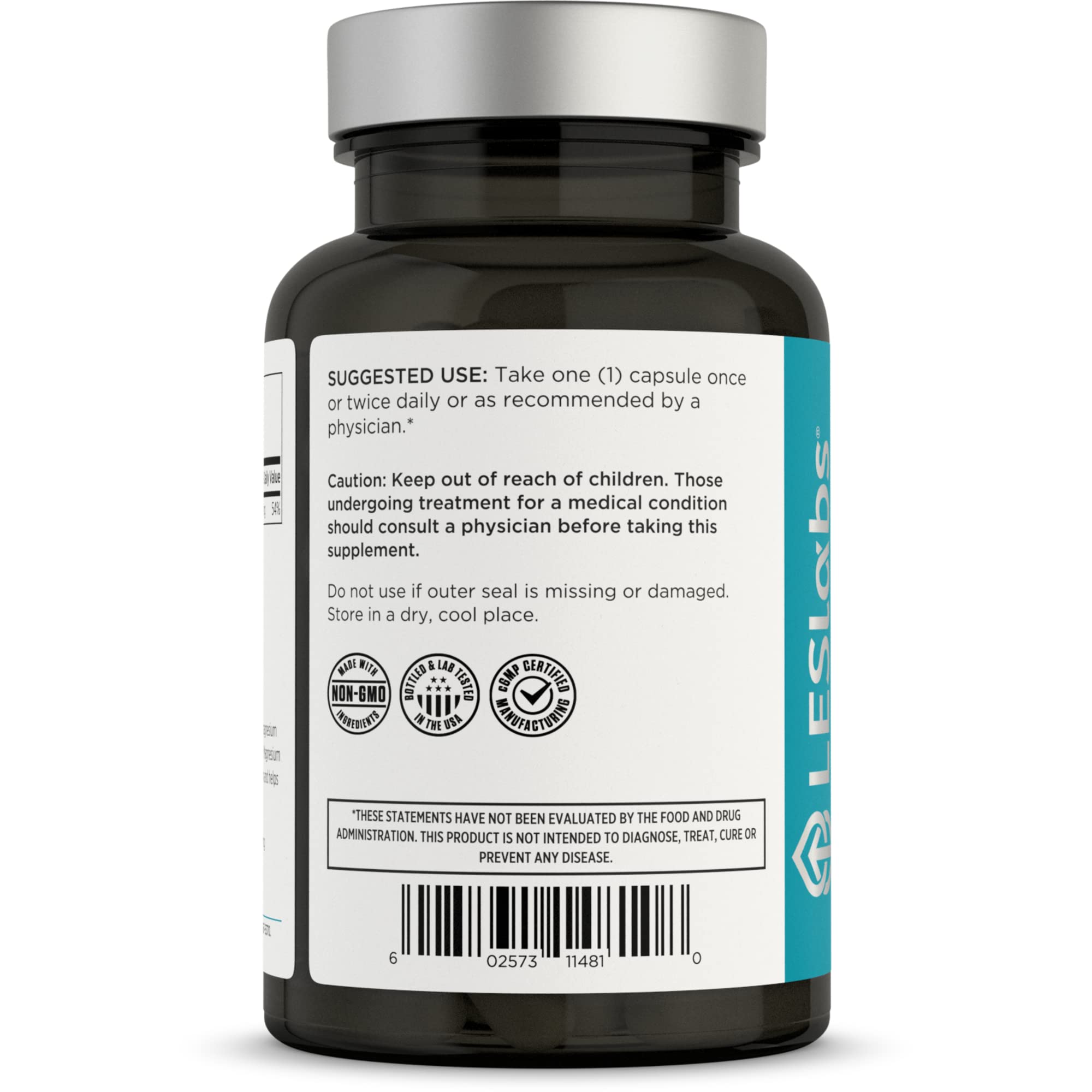 LES Labs Magnesium Citrate Supplement for Stress & Sleep

