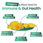 Resilia Oil of Oregano & Black Seed Softgels for Immunity

