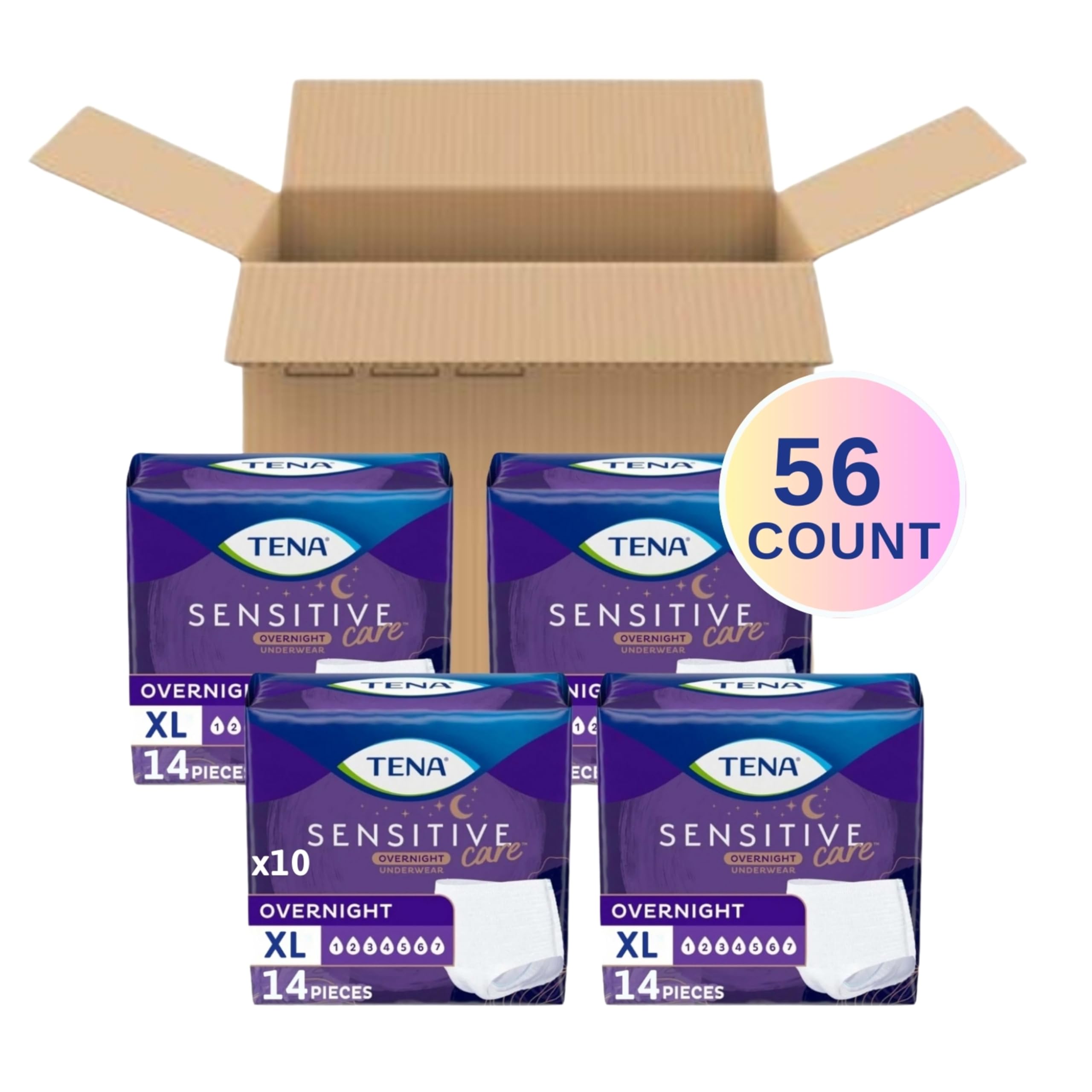 Overnight Incontinence Underwear for Women by TENA

