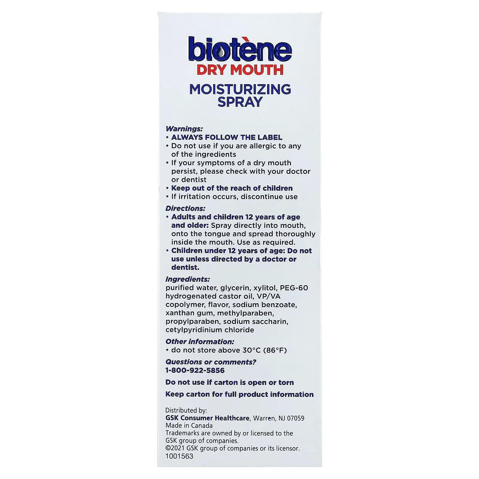 Biotene Gentle Mint Mouth Spray | Dry Mouth Relief

