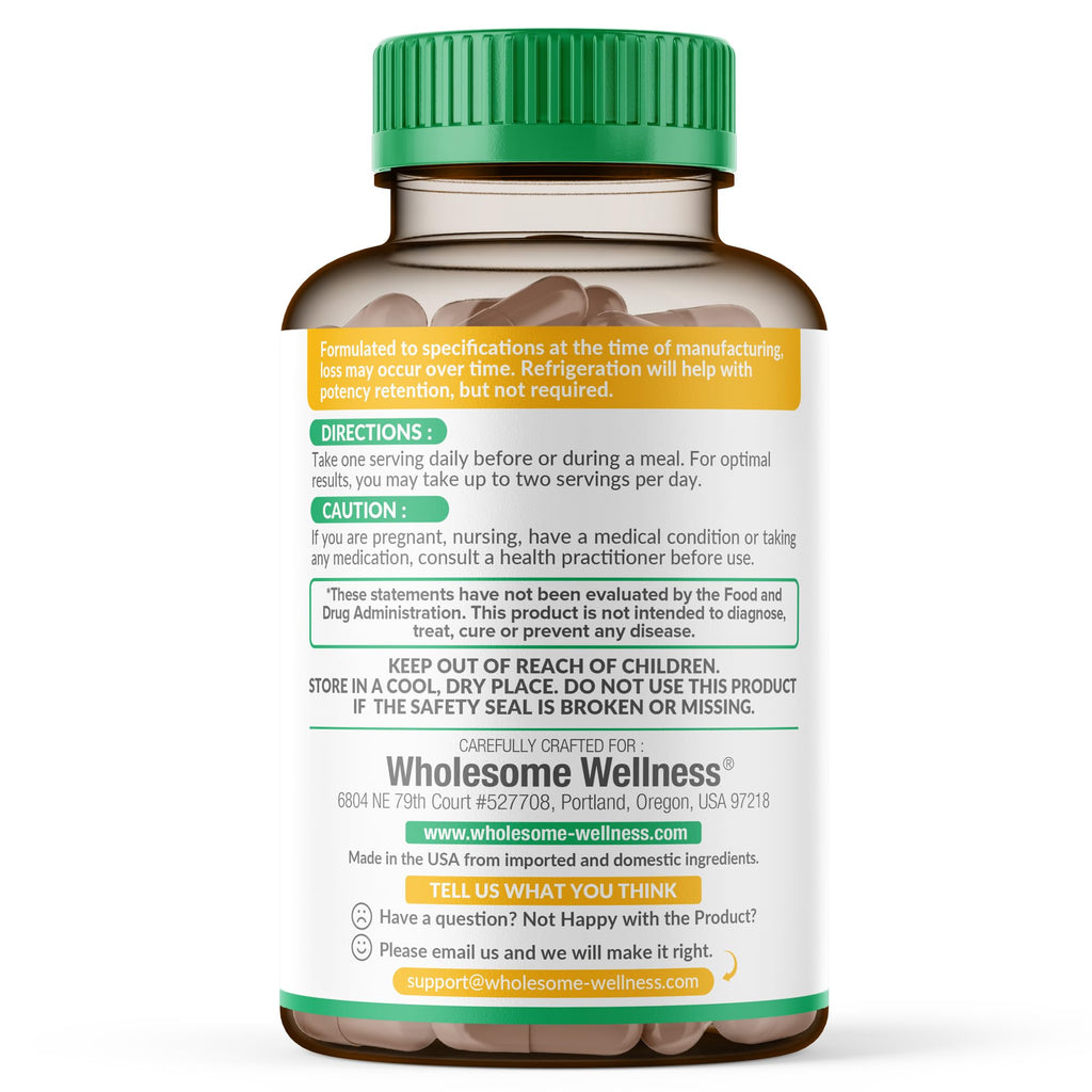 Wholesome Wellness Digestive Enzymes with Probiotics

