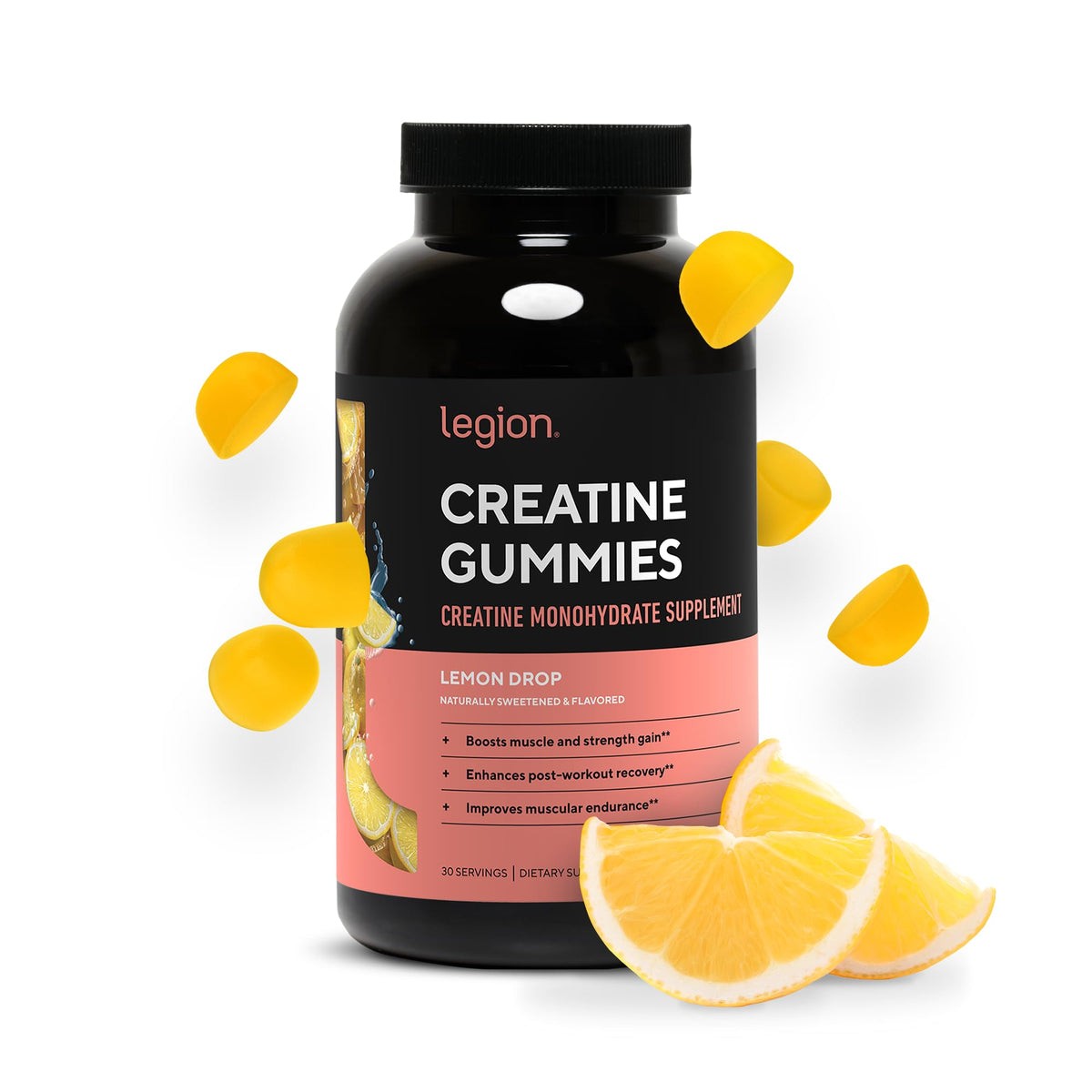 LEGION Creatine Monohydrate Gummies – Chewable Creatine for Muscle Growth & Recovery