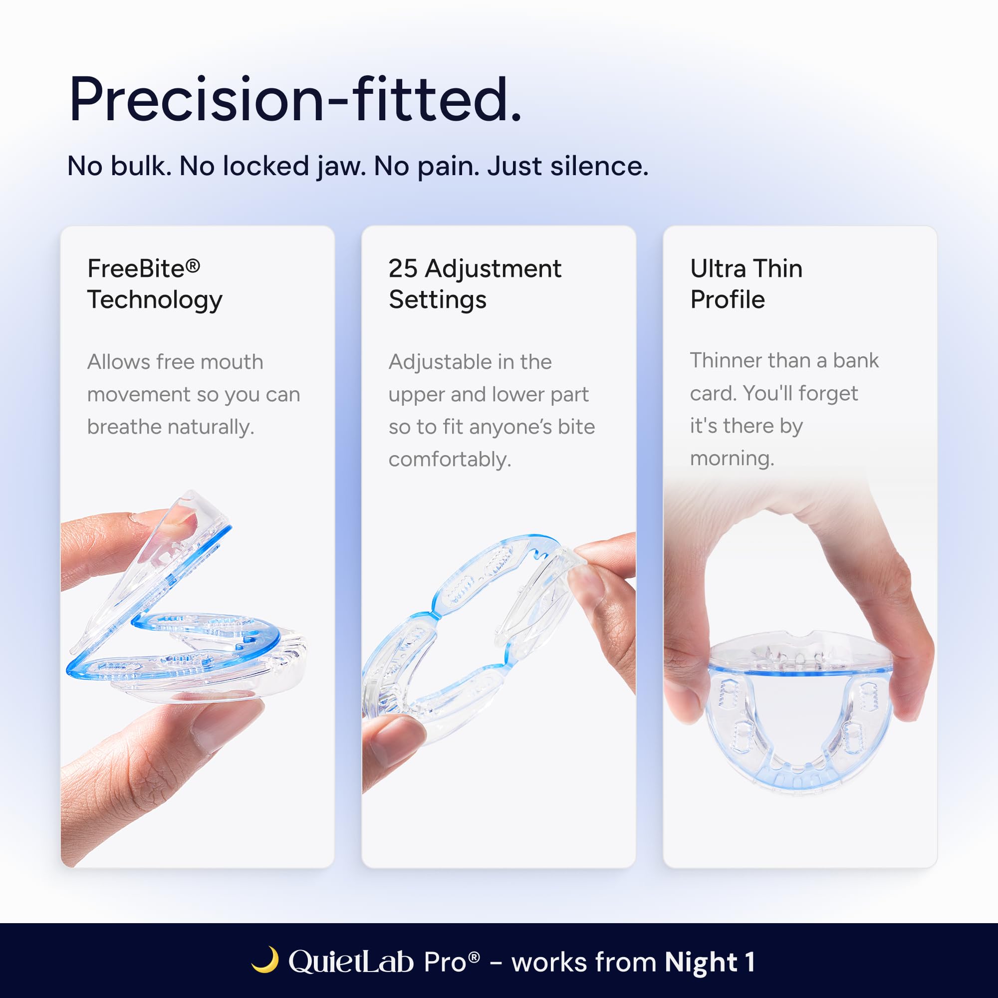 QuietLab Pro Anti-Snoring Mouthpiece - BPA-Free

