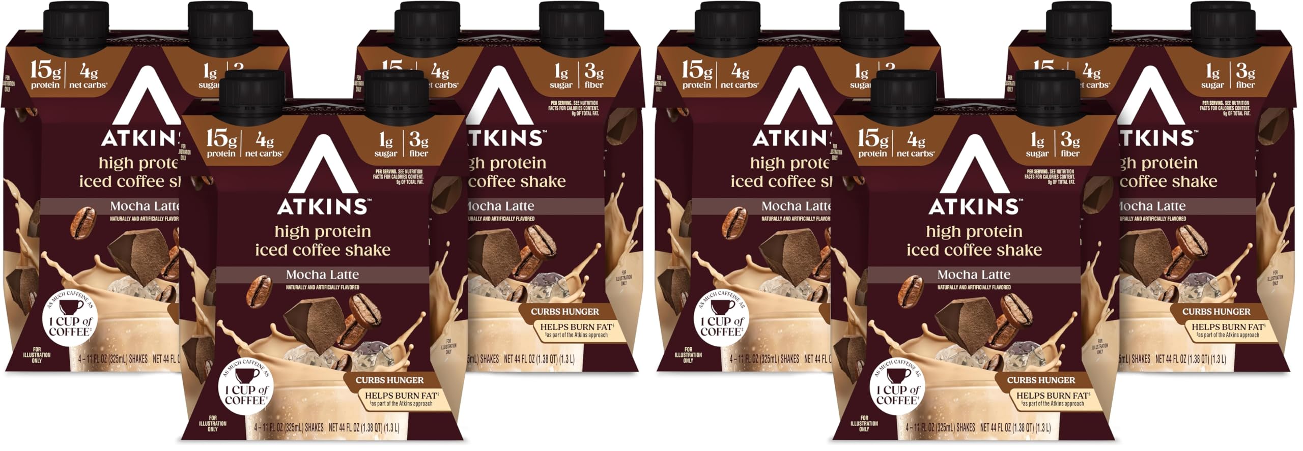 Atkins Ready-to-Drink Protein Shake, High Protein Low Carb Gluten Free