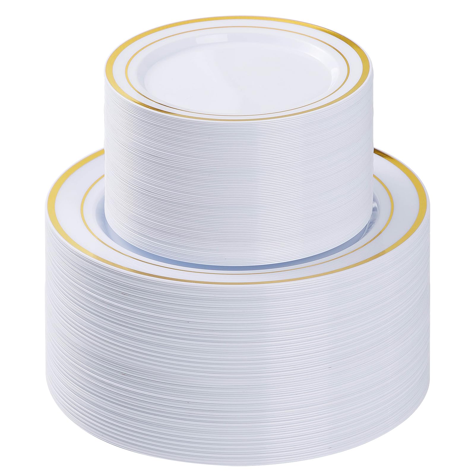 BESTVIP Disposable Plastic Plates Set for Parties


