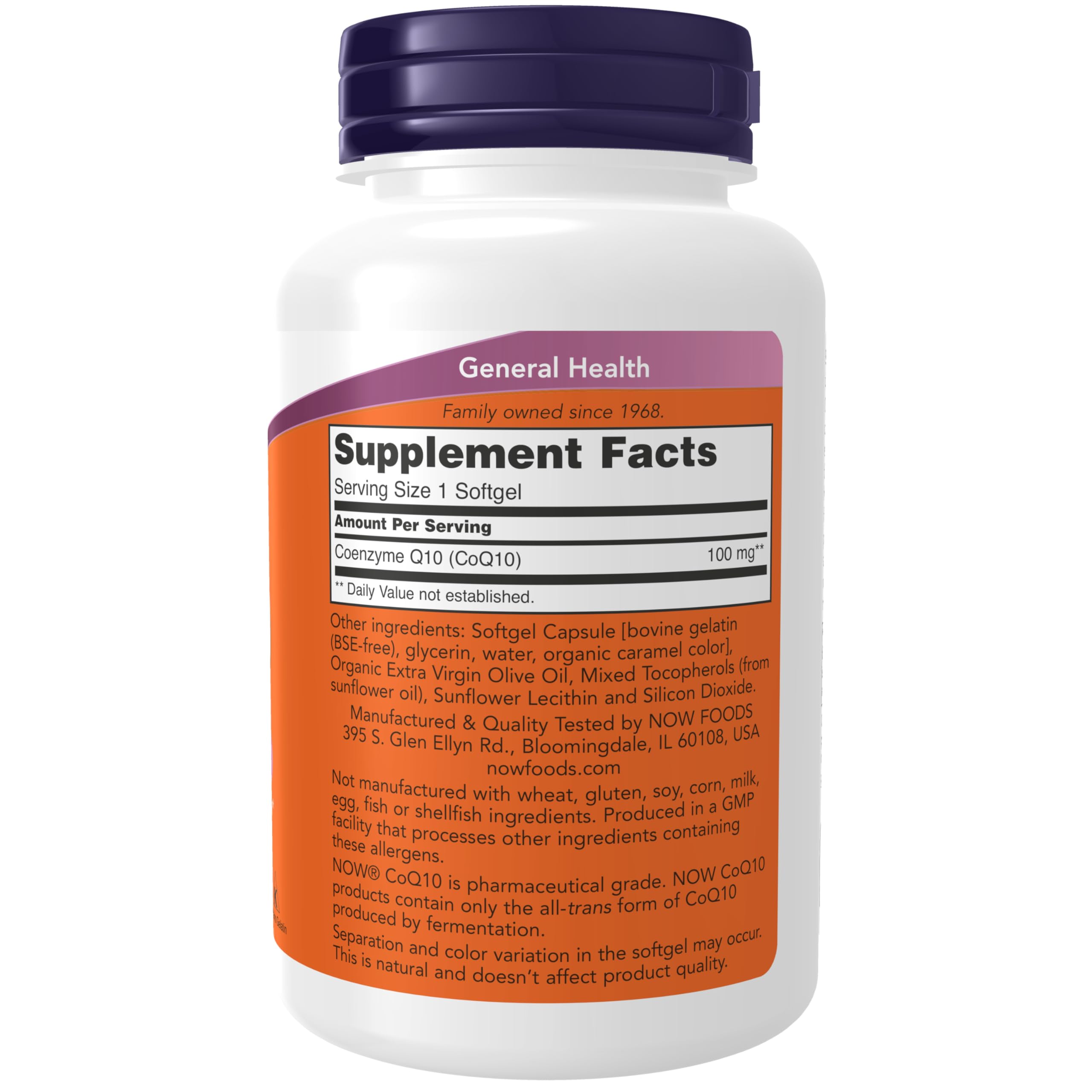 NOW Foods CoQ10 100 mg Supplement for Heart Health

