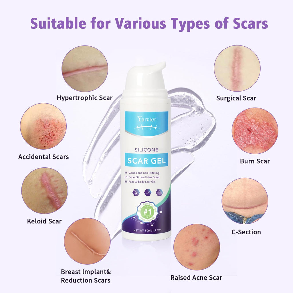 Medical Grade Silicone Scar Gel for Surgical & Acne Scars

