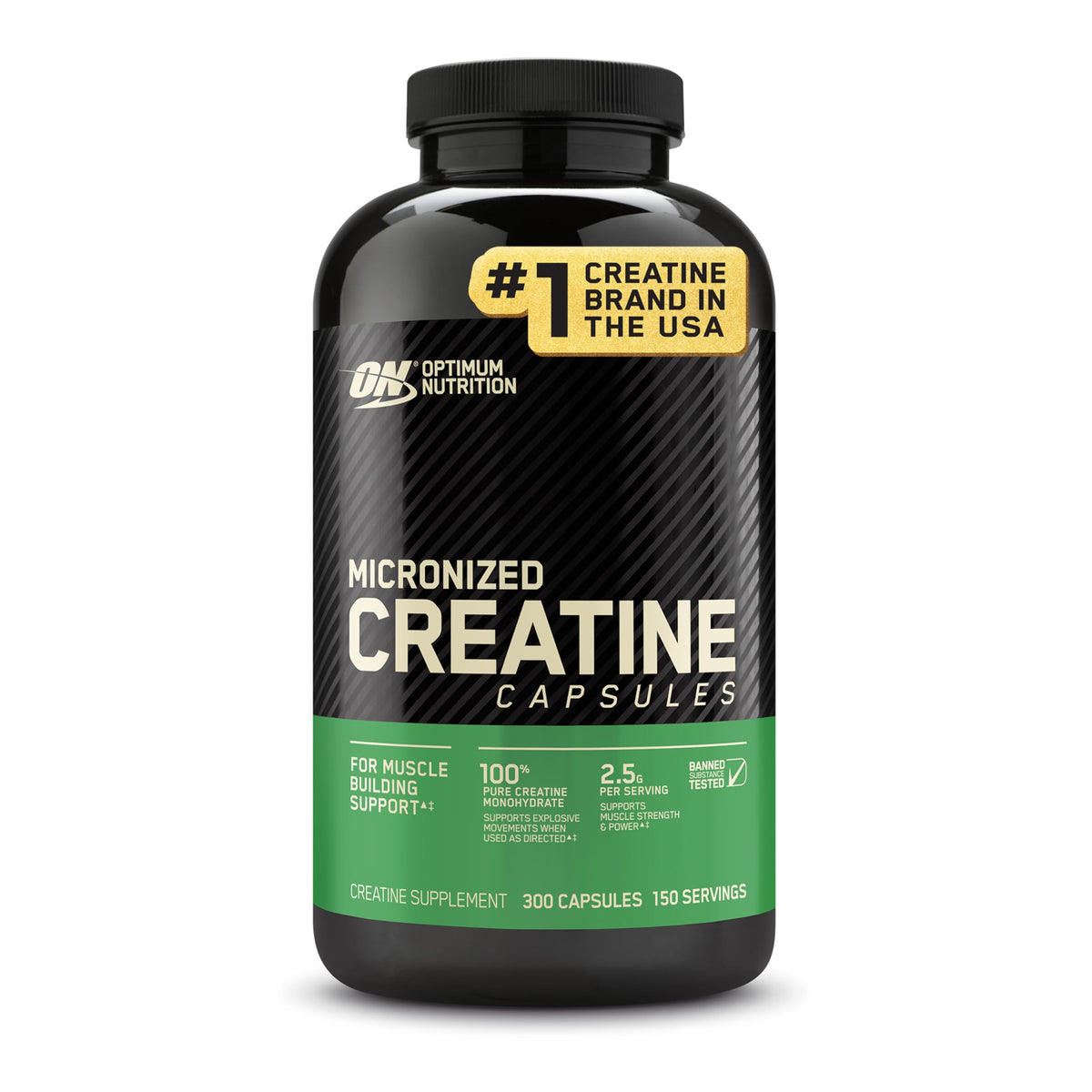 Optimum Nutrition Creatine Micronized Monohydrate Powder – 5 g per scoop