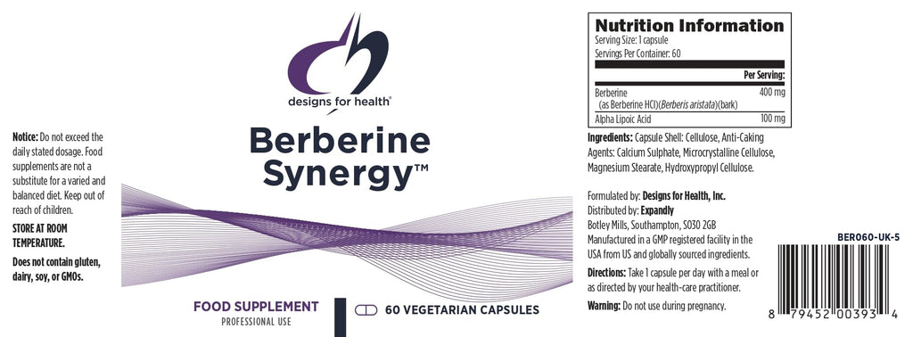 Designs for Health Berberine & Alpha Lipoic Acid 2-in-1 Capsule

