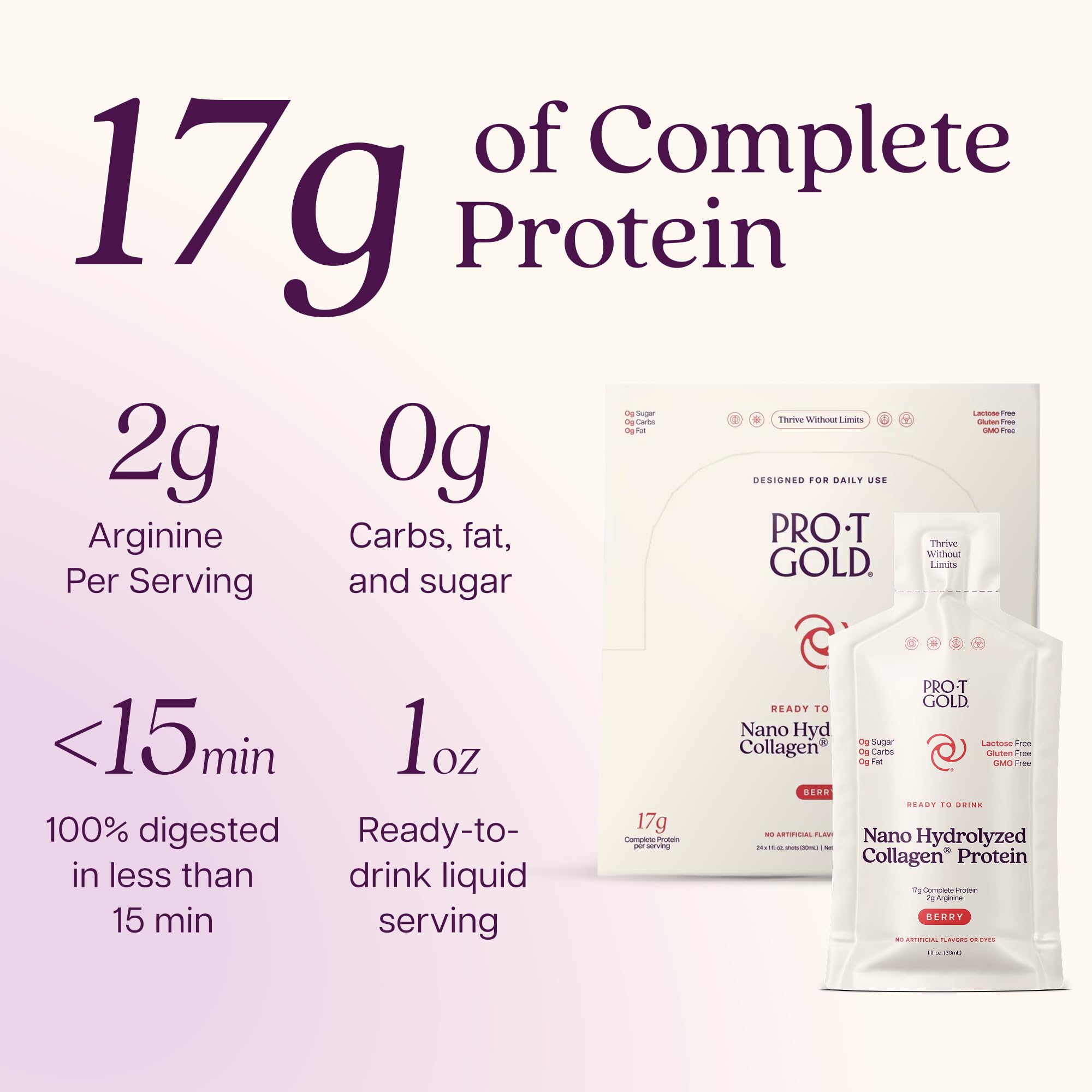 ProT Gold Liquid Collagen Protein Shot | Complete Protein

