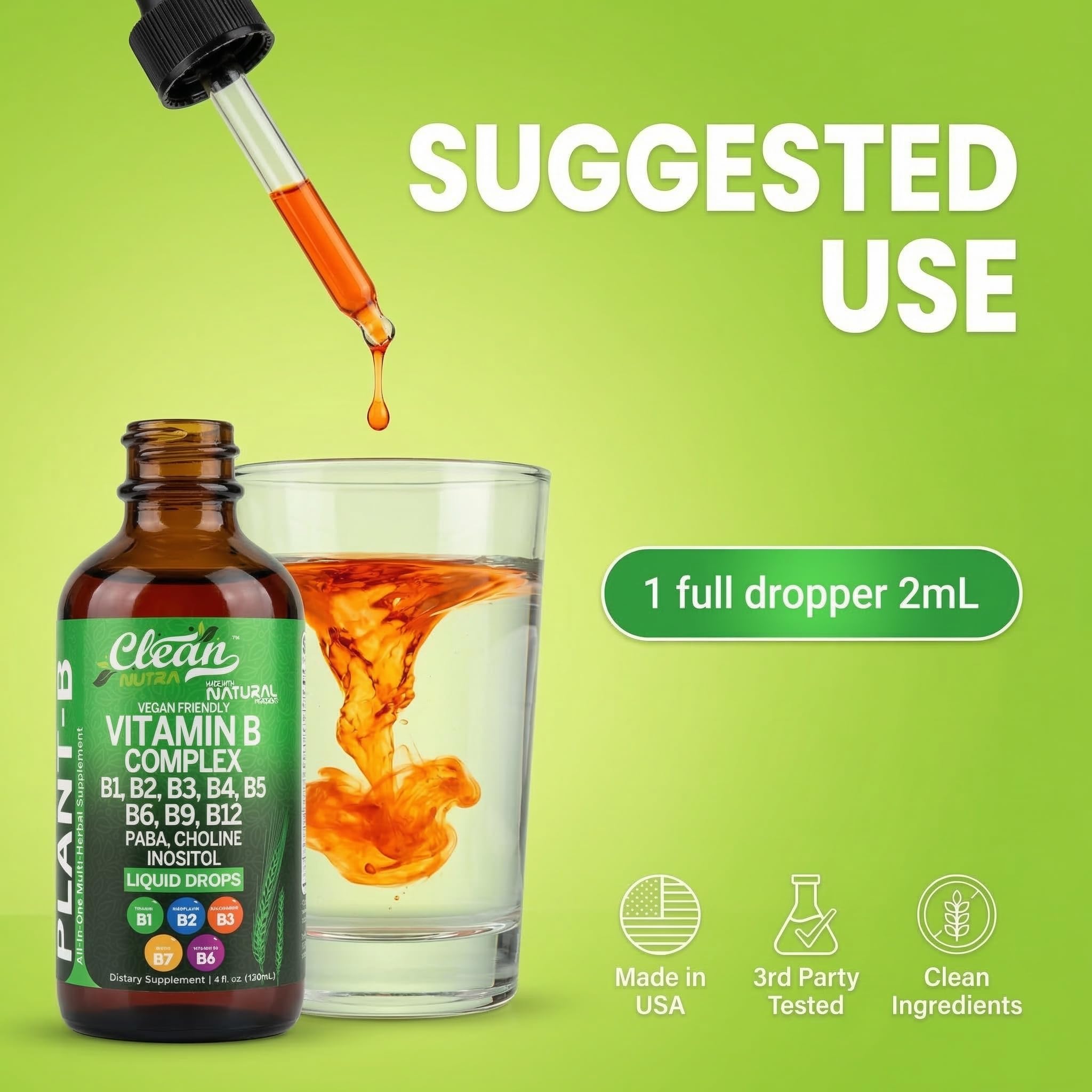 Vitamin B Complex Liquid Drops | Clean Nutra


