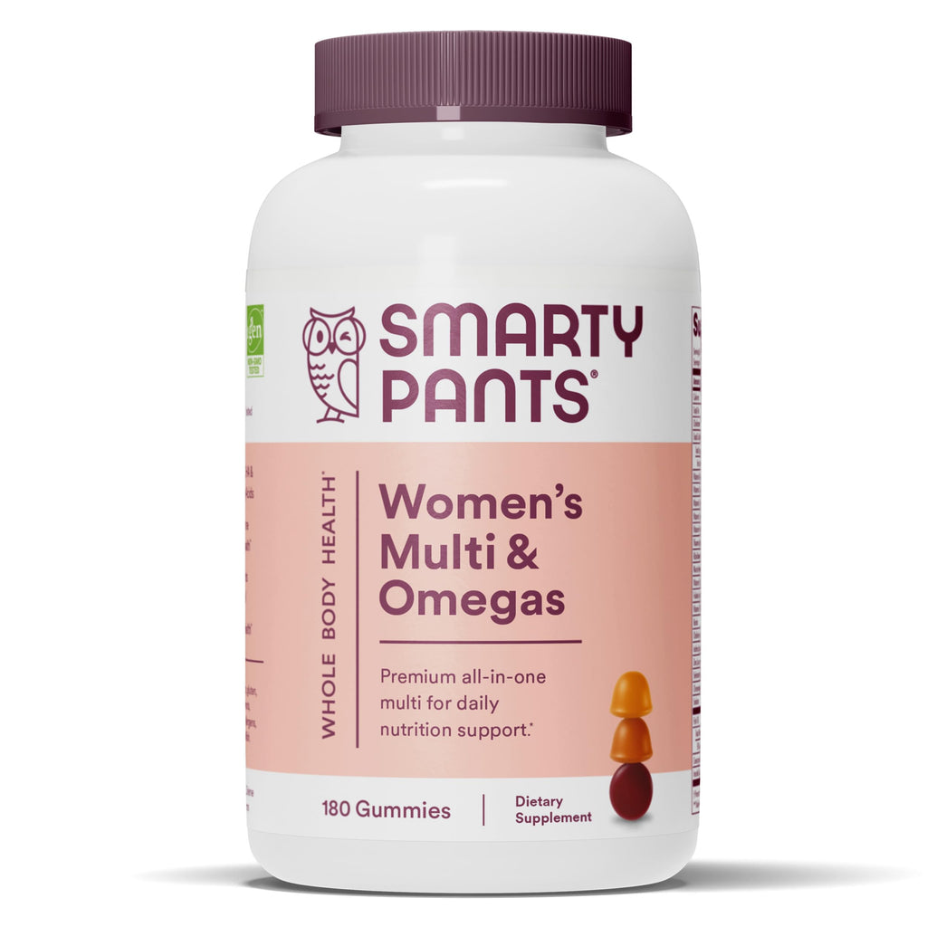 SmartyPants Women's Multivitamin Gummies, Omega-3 DHA/EPA