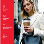 Paper Coffee Cups for Hot Beverages - Disposable To-Go Cups

