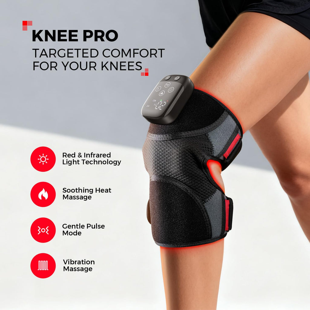 Knee Massager LTW with Heat and Red Light - Cordless

